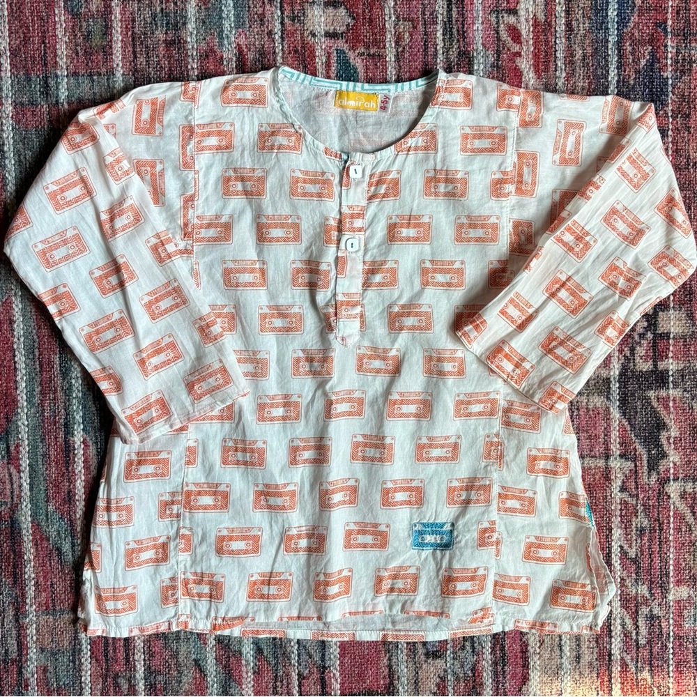 Almirah Kids’ 4-5y Cassette Tape Top